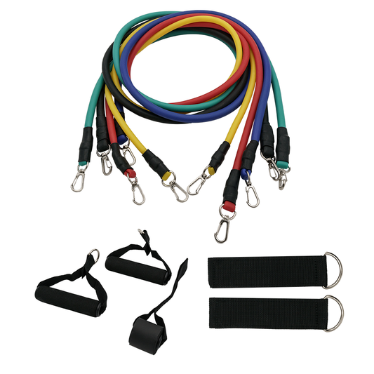 5x Bandas Elásticas Fitness + Accesorios