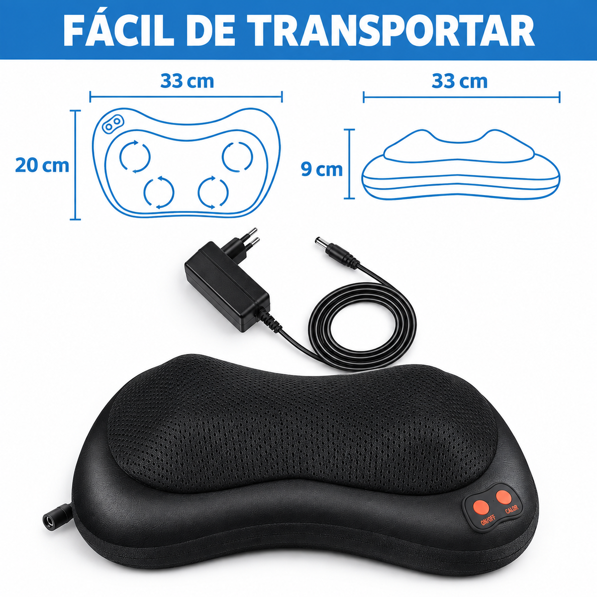 CerviRelax™ — Masajeador Shiatsu Cervical Eléctrico