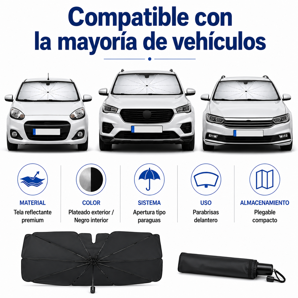 Parasol Valora™ — Protección Solar para tu Coche