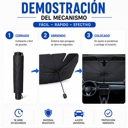 Parasol Valora™ — Protección Solar para tu Coche