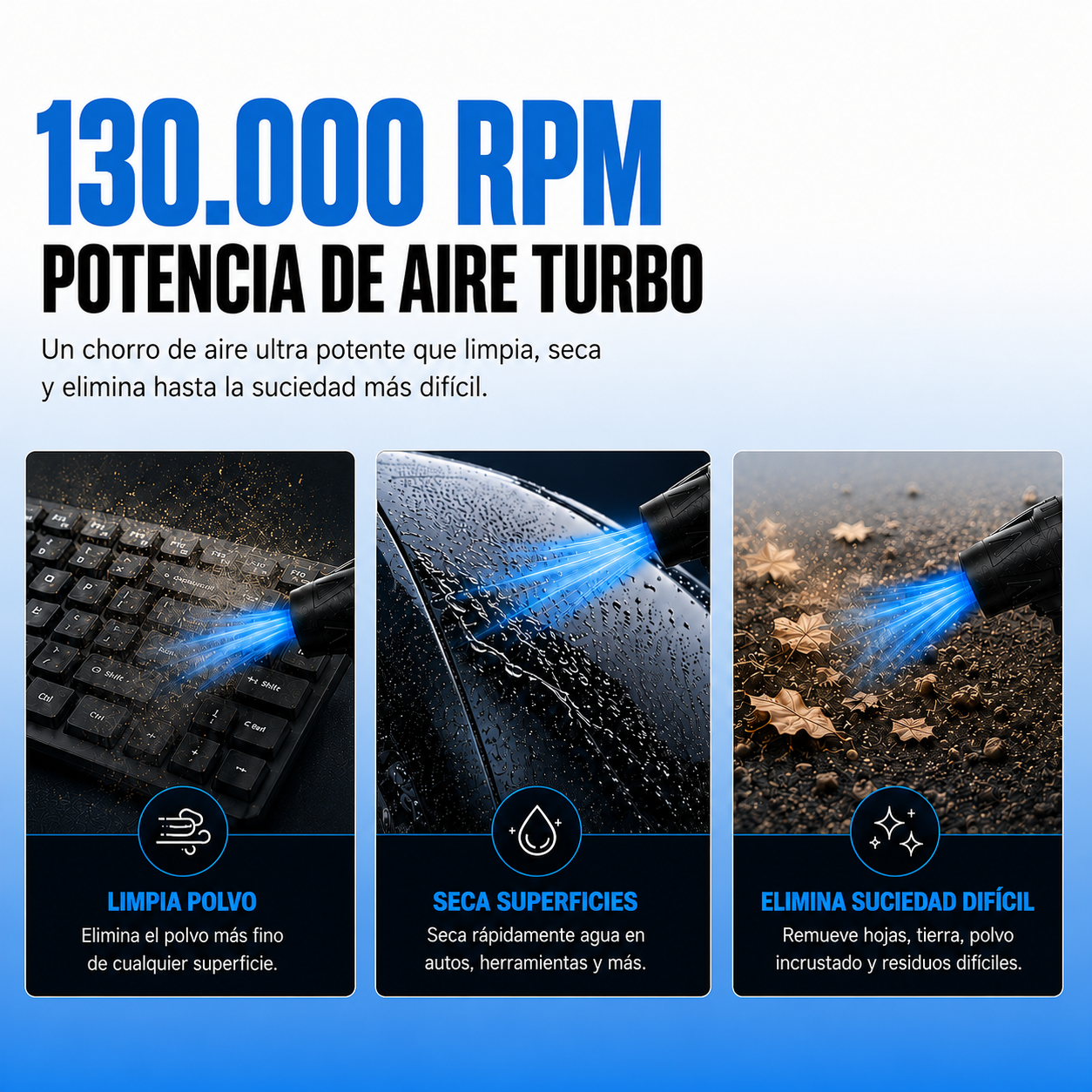 Soplador Inalámbrico Air Force™ + 2 Baterías