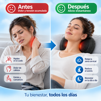 CerviRelax™ — Masajeador Cervical Eléctrico