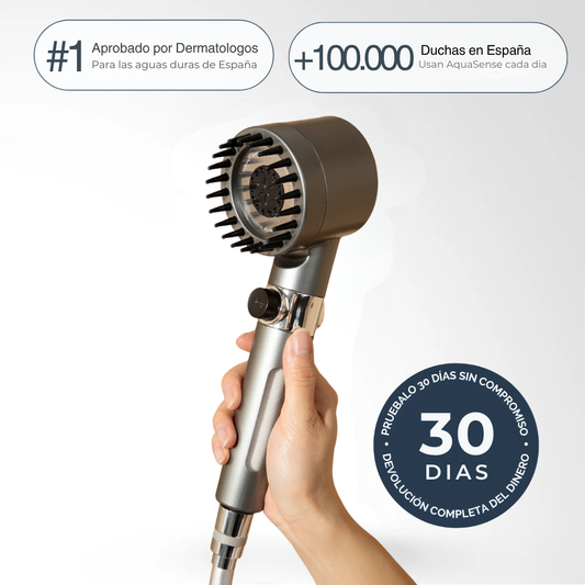 Cabezal de ducha con filtros AquaSense™
